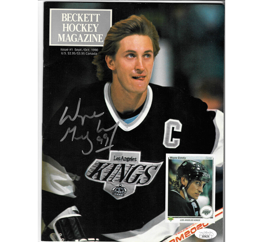 WAYNE GRETZKY AUTOGRAPHED BECKETT MAGAZINE WITH JSA L.O.A.
