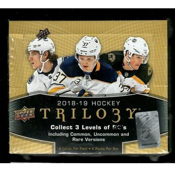 UPPER DECK 2018-19 UPPER DECK TRILOGY HOCKEY HOBBY BOX