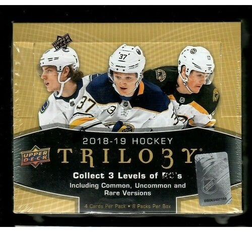 UPPER DECK 2018-19 UPPER DECK TRILOGY HOCKEY HOBBY BOX