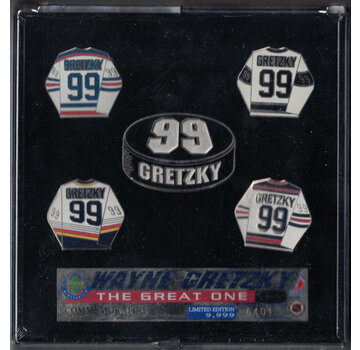 WAYNE GRETZKY AUTHENTIC WAYNE GRETZKY COMMEMORATIVE PIN SET /9999 SEALED