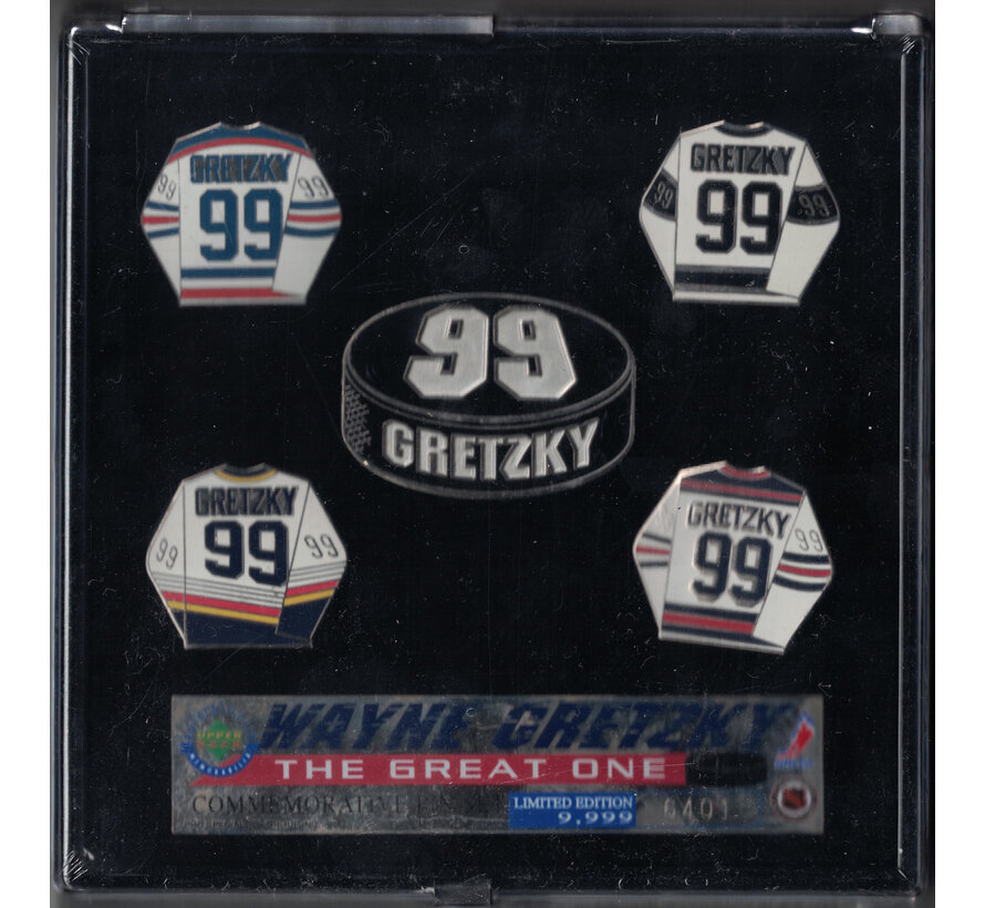 WAYNE GRETZKY COMMEMORATIVE PIN SET /9999 SEALED