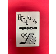 1988-89 HULL OLYMPICS SCHEDULE FOLD OUT