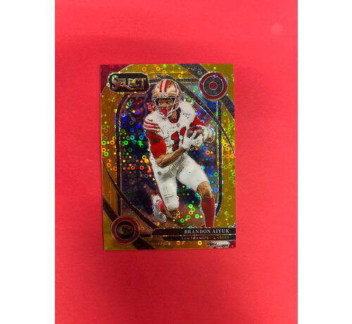 PANINI 2024 PANINI SELECT BRANDON AIYUK GOLD DISCO /10