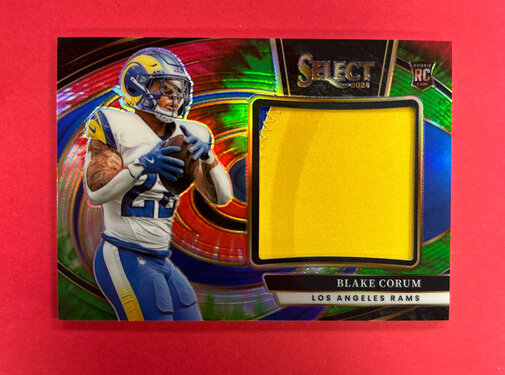 PANINI 2024 PANINI SELECT BLAKE CORUM TIE DIE PRIZM JERSEY /25