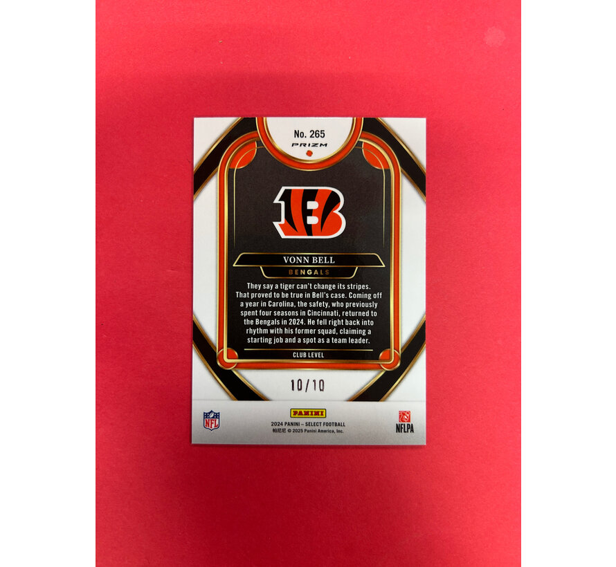2024 PANINI SELECT VONN BELL GOLD DISCO 10/10