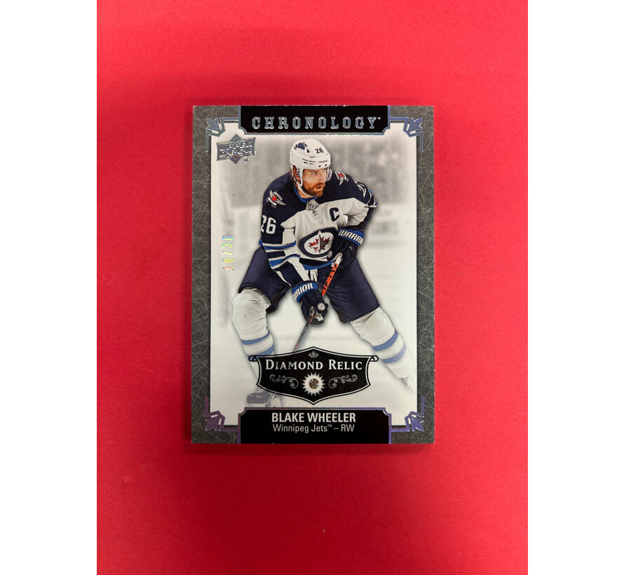 2019-20 UPPER DECK CHRONOLOGY BLAKE WHEELER DIAMOND RELICS /36