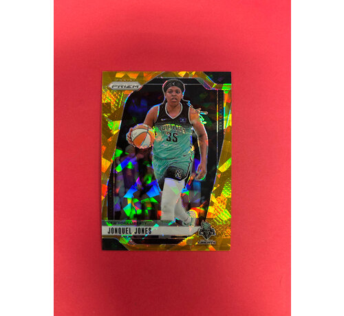 PANINI 2024 PANINI PRIZM WNBA JONQUEL JONES GOLD CRACKED ICE /10