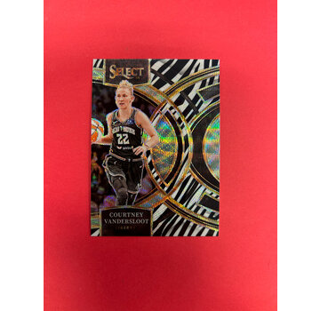 PANINI 2024 PANINI SELECT WNBA COURTNEY VANDERSLOOT ZEBRA PRIZM