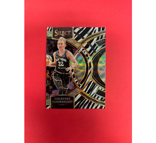 PANINI 2024 PANINI SELECT WNBA COURTNEY VANDERSLOOT ZEBRA PRIZM