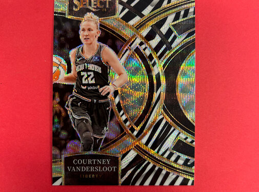 PANINI 2024 PANINI SELECT WNBA COURTNEY VANDERSLOOT ZEBRA PRIZM