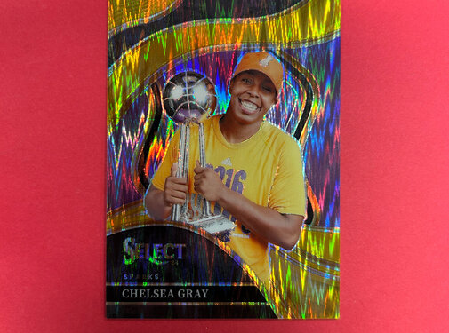 PANINI 2024 PANINI SELECT WNBA CHELSEA GRAY GOLD WAVE /10