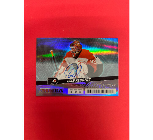 UPPER DECK 2024-25 UPPER DECK CREDENTIALS IVAN FEDOTOV DEBUT TICKET ACCESS HORIZONTAL AUTO /99