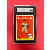 TOPPS 1958 TOPPS ORLANDO CEPEDA ROOKIE SGC GRADED 2