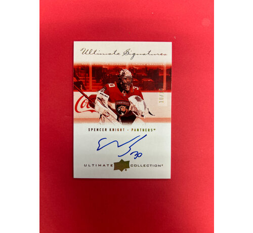 UPPER DECK 2021-22 UPPER DECK ULTIMATE COLLECTION SPENCER KNIGHT ULTIMATE SIGNATURES GOLD 10/10