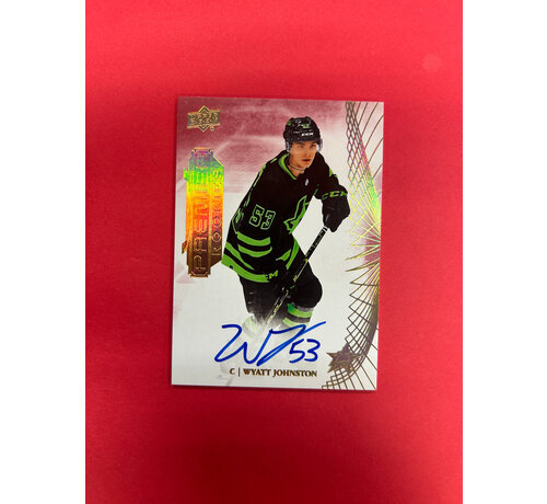 UPPER DECK 2022-23 UPPER DECK PREMIER WYATT JOHNSTON ROOKIE AUTO