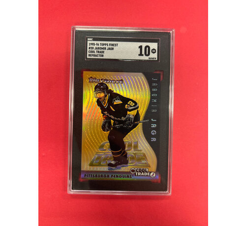 TOPPS 1995-96 TOPPS FINEST JAROMIR JAGR COOL TRADE REFRACTOR SGC GRADED 10