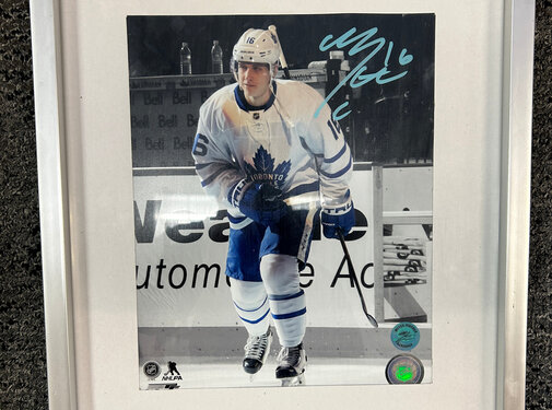 MITCH MARNER SIGNED 8X10 FRAMED AJ SPORTS COA