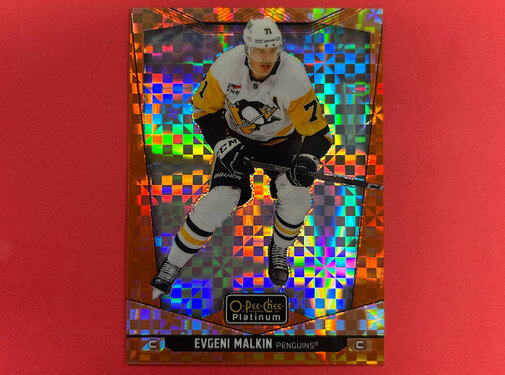 UPPER DECK 2024-25 OPC PLATINUM EVGENI MALKIN ORANGE CHECKERS /25