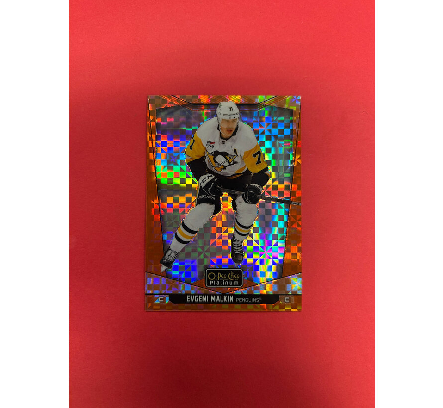 2024-25 OPC PLATINUM EVGENI MALKIN ORANGE CHECKERS /25