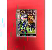 UPPER DECK 2022 UPPER DECL CFL ZACH COLLAROS NATHAN ROURKE DUAL AUTOGRAPH