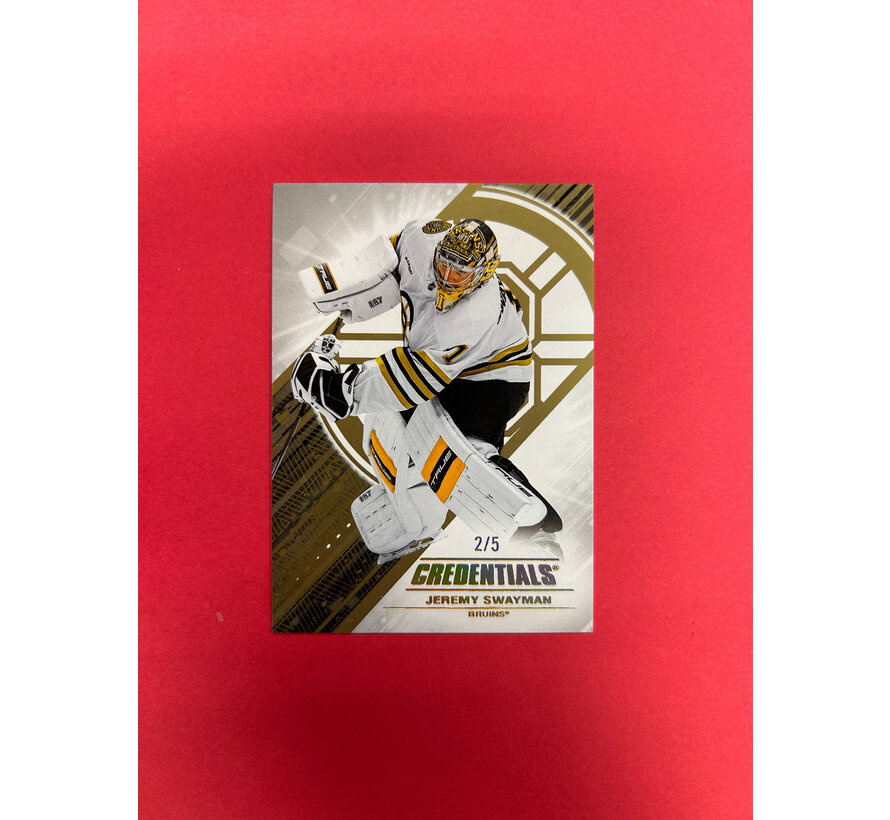2024-25 UPPER DECK CREDENTIALS JEREMY SWAYMAN GOLD /5