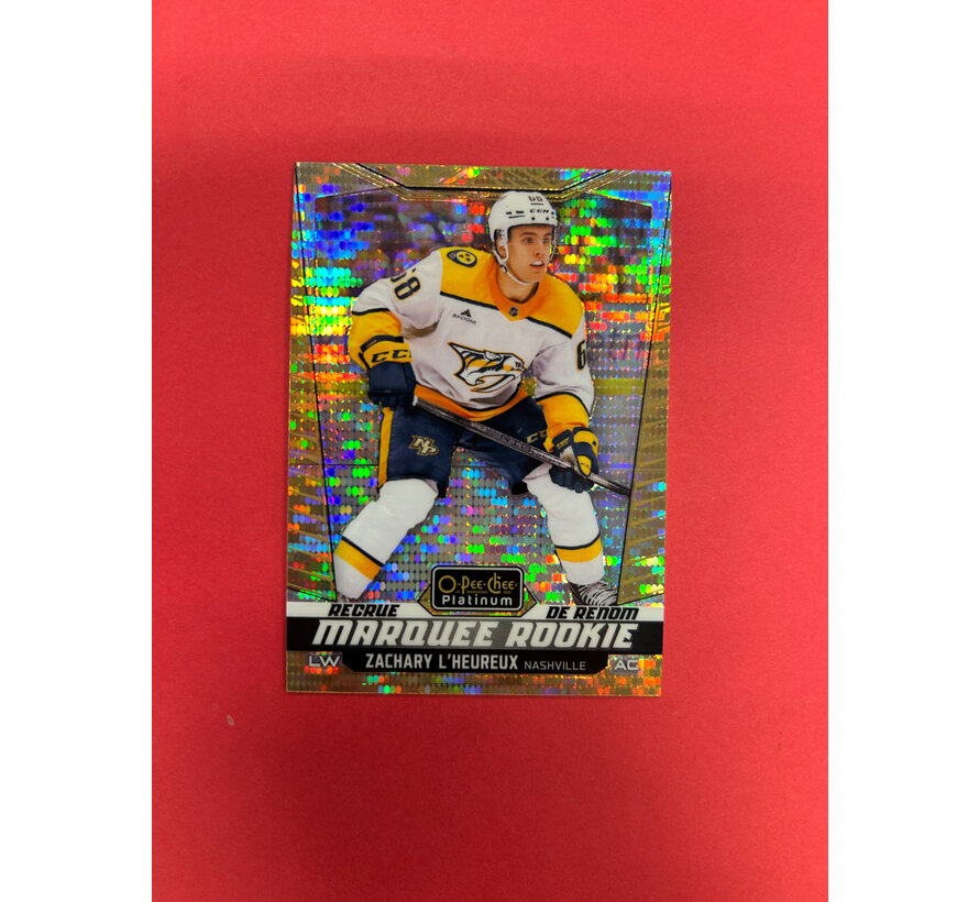 2024-25 OPC PLATINUM ZACHARY L'HEUREUX SEISMIC GOLD MARQUEE ROOKIE /50
