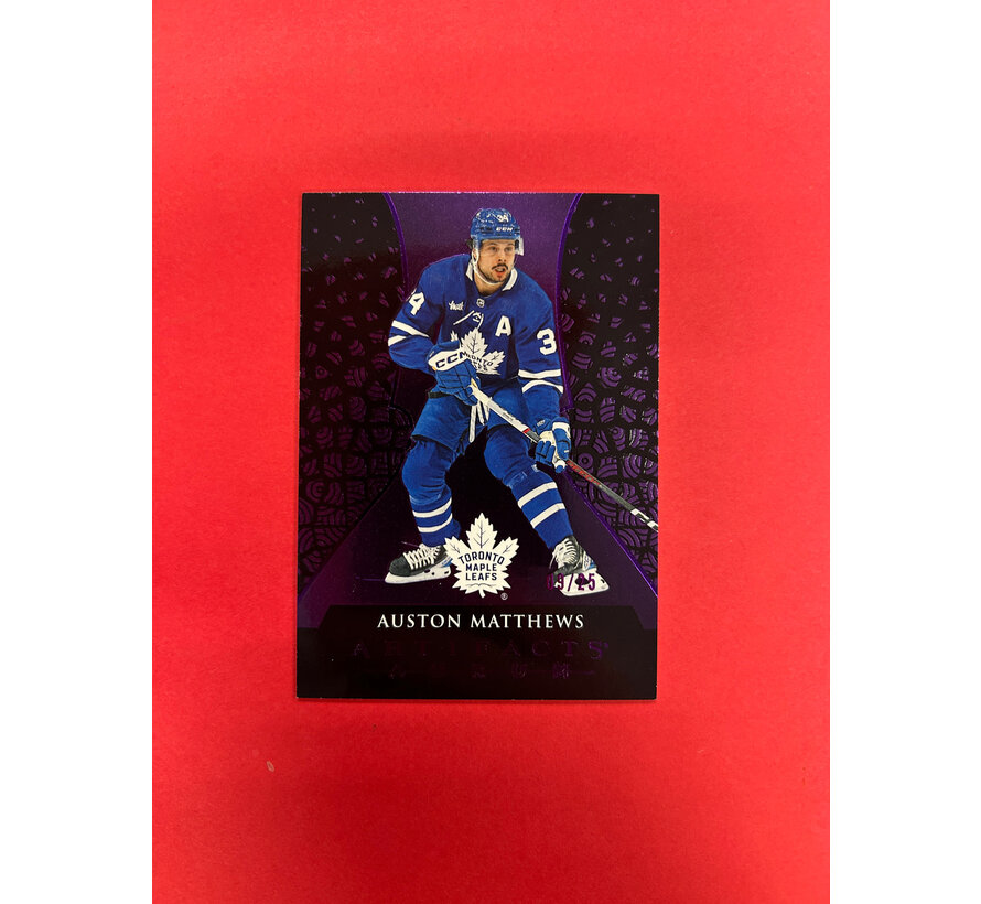 2023-24 UPPER DECK ARTIFACTS AUSTON MATTHEWS AURUM PURPLE /25
