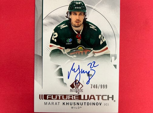 UPPER DECK 2024-25 SP AUTHENTIC MARAT KNUSNDINOV FUTURE WATCH AUTOGRAPH /999