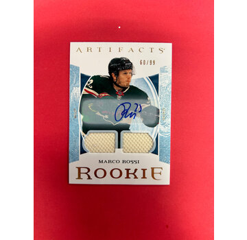 UPPER DECK 2022-23 UPPER DECK ARTIFACTS MARCO ROSSI DUAL JERSEY AUTO /99 ROOKIE