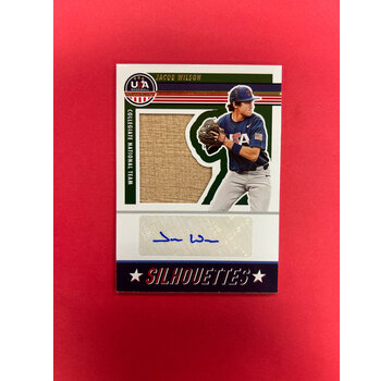 PANINI 2023 PANINI USA STARS AND STRIPES JACOB WILSON GAME USED BAT AUTOGRAPH /49