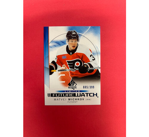 UPPER DECK 2024-25 SP AUTHENTIC MATVEI MICHKOV FUTURE WATCH BLUE /399