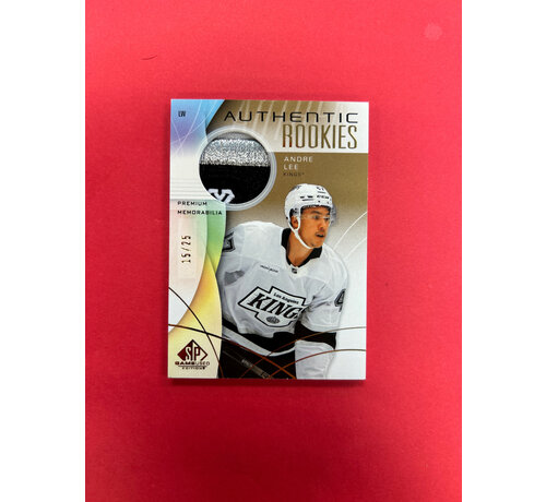 UPPER DECK 2024-25 SP GAME USED ANDRE LEE AUTHENTIC ROOKIES PATCH /25