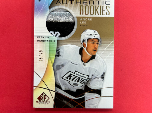 UPPER DECK 2024-25 SP GAME USED ANDRE LEE AUTHENTIC ROOKIES PATCH /25