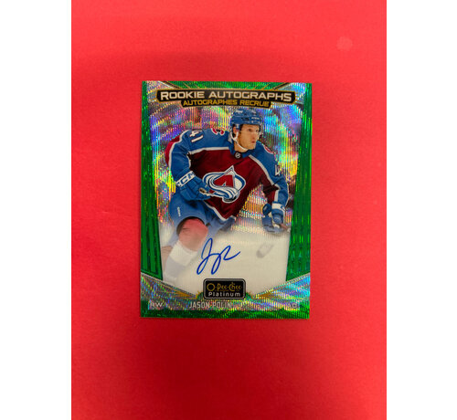 UPPER DECK 2024-25 O-PEE-CHEE PLATINUM JASON POLIN EMERALD SURGE ROOKIE AUTOGRAPH /10