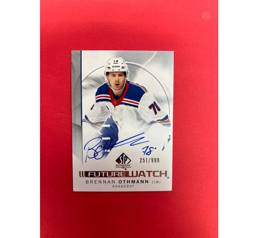 2024-25 SP AUTHENTIC BRENNAN OTHMANN FUTURE WATCH AUTOGRAPH /999
