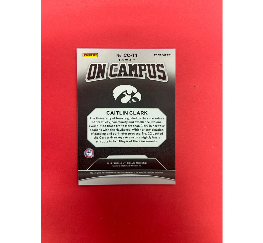 2024 PANINI CAITLYN CLARK COLLECTION ON CAMPUS SSP DAMAGED