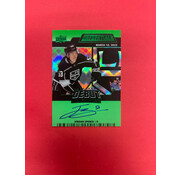 UPPER DECK 2022-23 UPPER DECK CREDENTIALS JORDAN SPENCE DEBUT TICKET ACCESS AUTOGRAPH GREEN /25