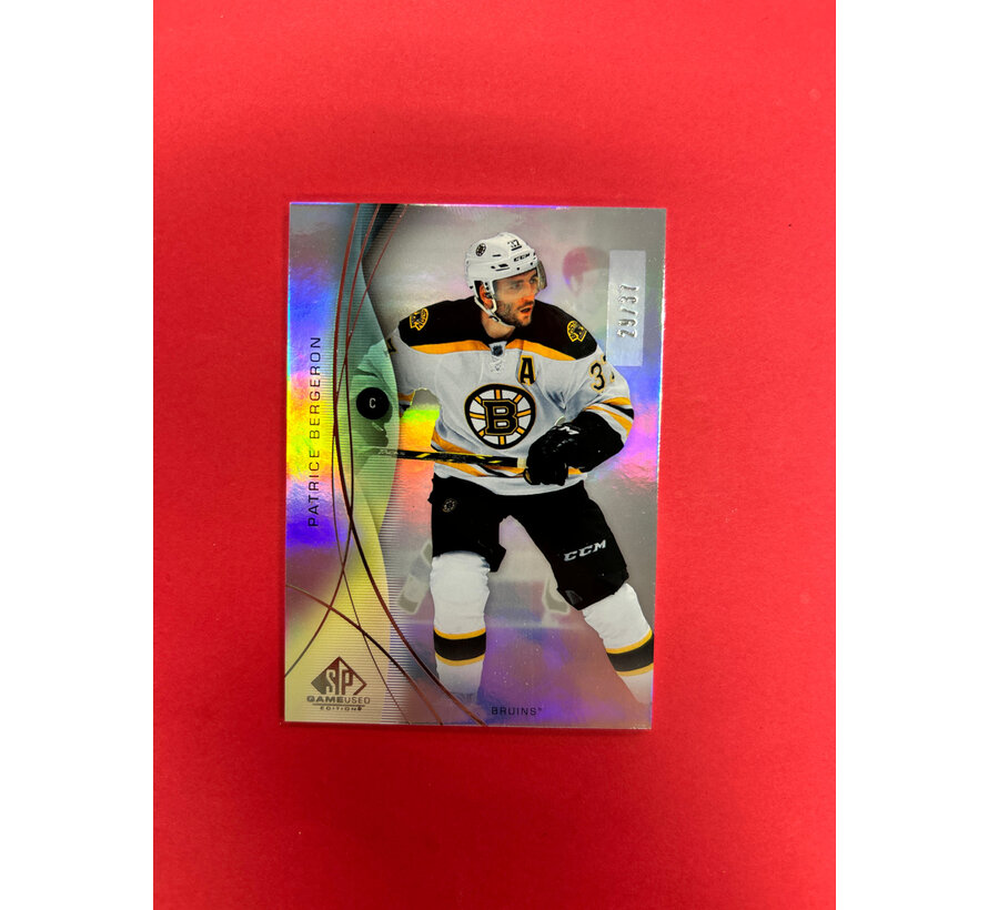 2024-25 SP GAME USED PATRIE BERGERON TRUE RAINBOW /37