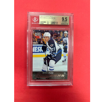 UPPER DECK 2015-16 UPPER DECK NIKOLAJ EHLERS YOUNG GUNS BECKETT GRADED 9.5