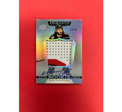 UPPER DECK 2022-23 UPPER DECK EXQUISITE COLLECTION KIRILL MARKCHENKO ROOKIE AUTO PATCH /86