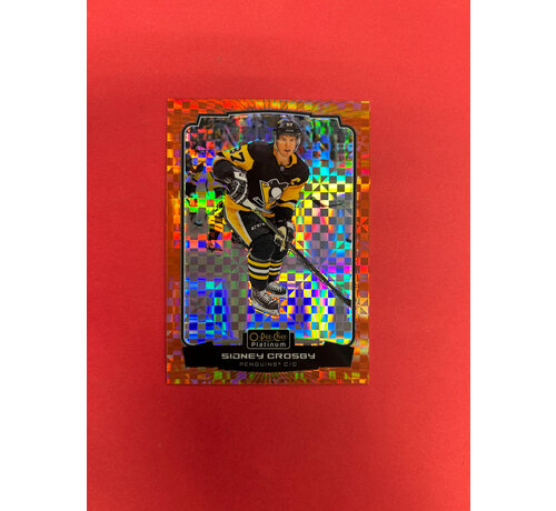 UPPER DECK 2022-23 O-PEE-CHEE PLATINUM SIDNEY CROSBY ORANGE CHECKERS /25