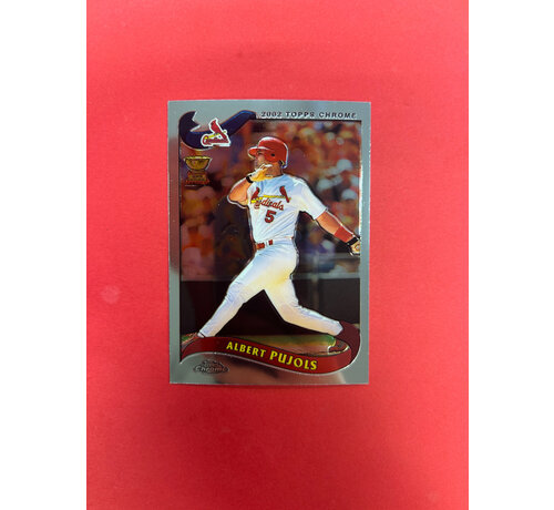 TOPPS 2002 TOPPS CHROME ALBERT PUJOLS ROOKIE CUP