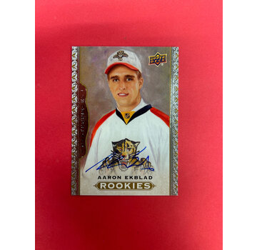 UPPER DECK 2014-15 UPPER DECK MASTERPIECES AARON EKBLAD ROOKIE AUTO