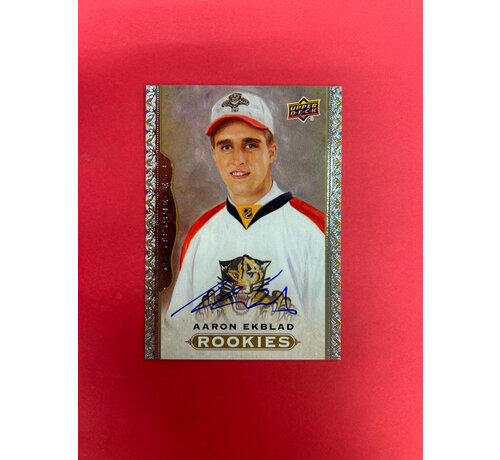 UPPER DECK 2014-15 UPPER DECK MASTERPIECES AARON EKBLAD ROOKIE AUTO