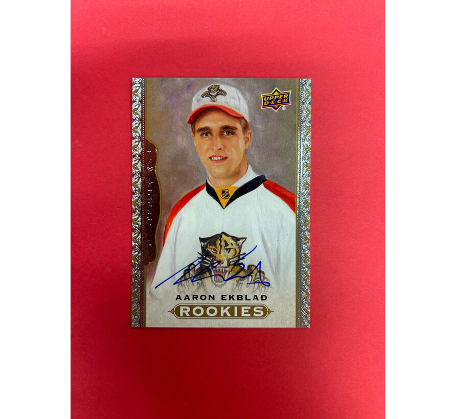 2014-15 UPPER DECK MASTERPIECES AARON EKBLAD ROOKIE AUTO