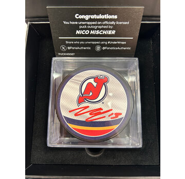 FANATICS NICO HISCHIER SIGNED FANATICS WRAPPED PUCK