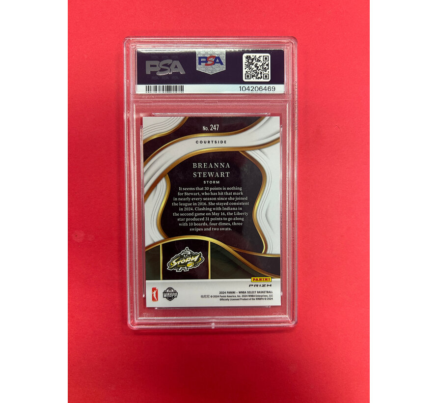 2024 PANINI SELECT WNBA BREANNA STEWART PINK ICE PSA GRADED 10