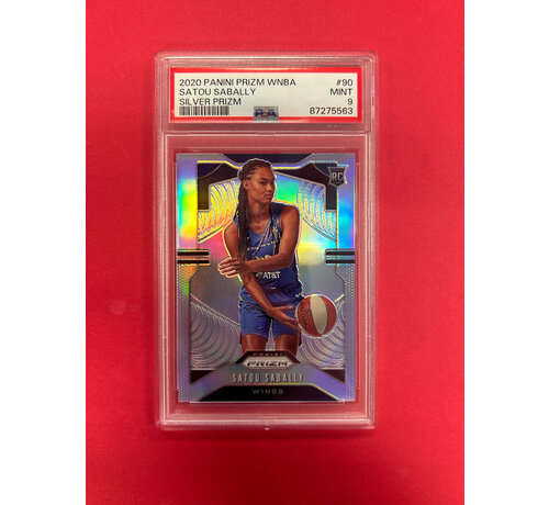 PANINI 2020 PANINI PRIZM WNBA SATOU SABALLY SILVER PRIZM PSA GRADED 9