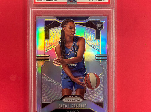 PANINI 2020 PANINI PRIZM WNBA SATOU SABALLY SILVER PRIZM PSA GRADED 9