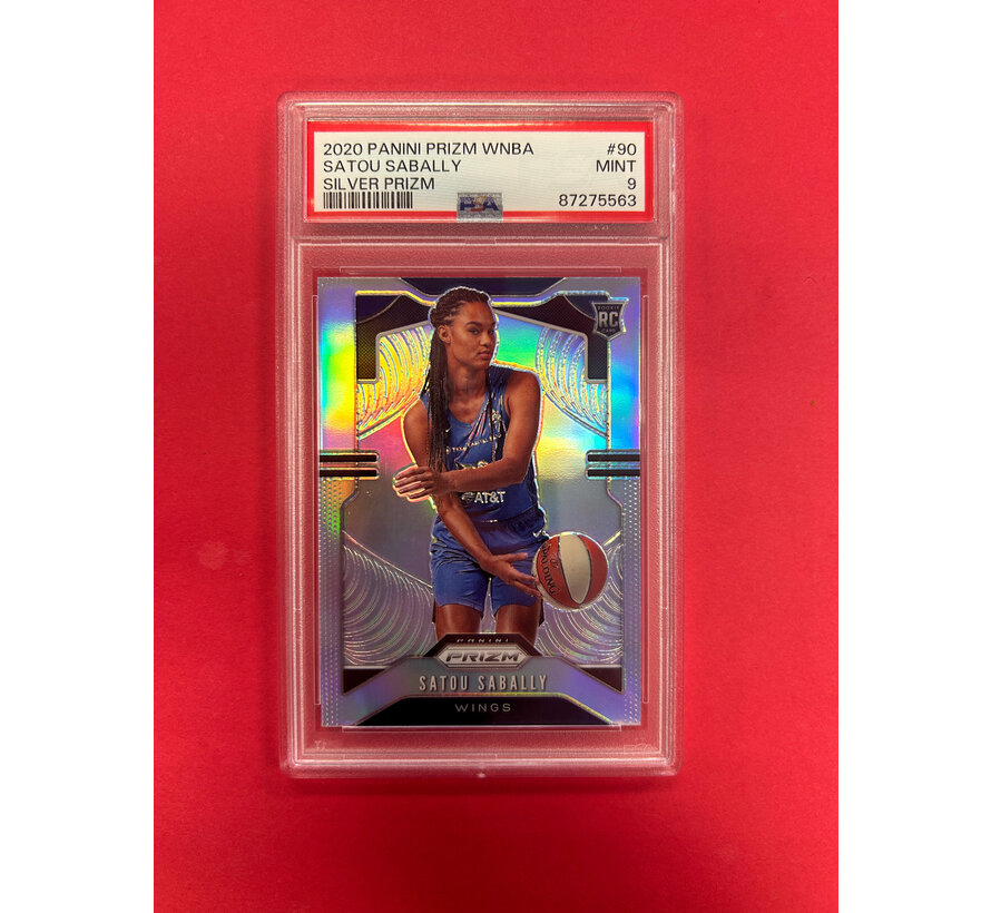 2020 PANINI PRIZM WNBA SATOU SABALLY SILVER PRIZM PSA GRADED 9